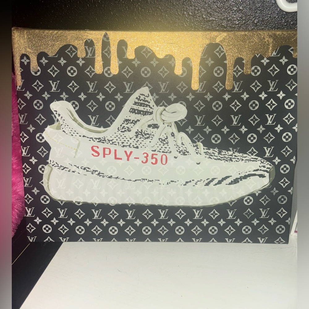 Design District Yeezy Sneakers LV style artwork